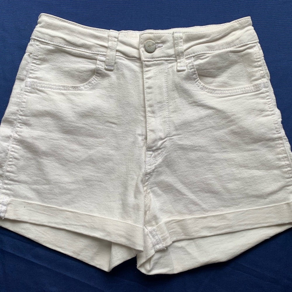 White H&M shorts